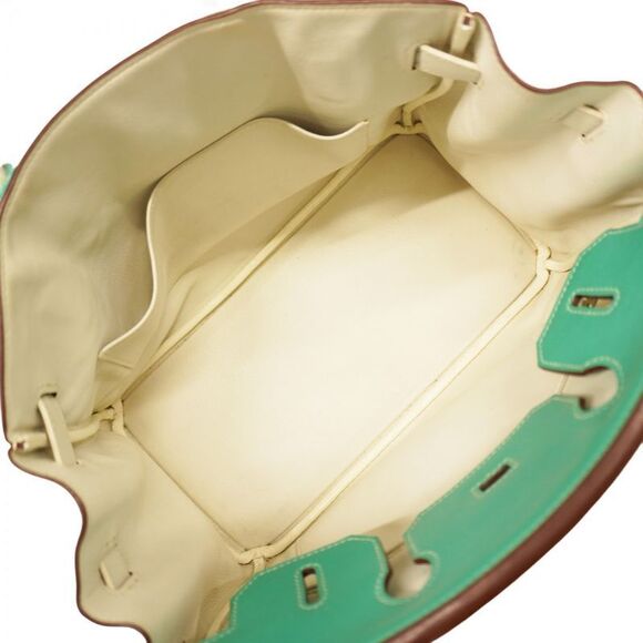 Hermes Handbag Birkin 30 Personal Order Swift White Ragon Silver Hardware □M - Picture 4 of 10